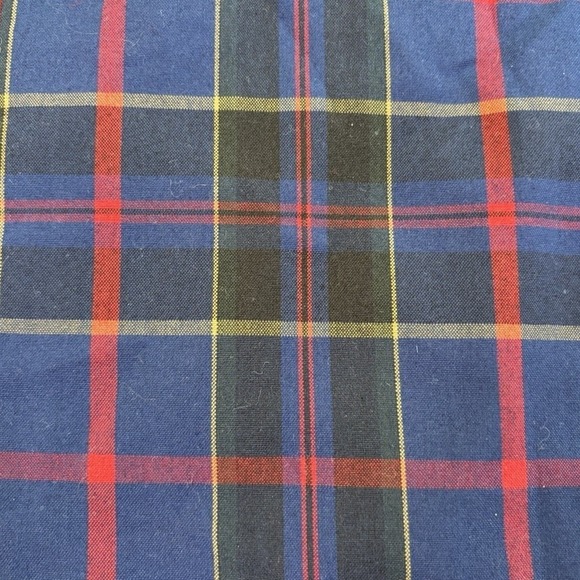 Dennis Uniform Wilson Plaid Jumper Dress Girls Size G14 Pleated Red Blue Red NWT - Picture 4 of 13